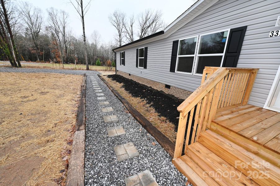 Exterior details and patio area of a home in , Hickory (Image 24).