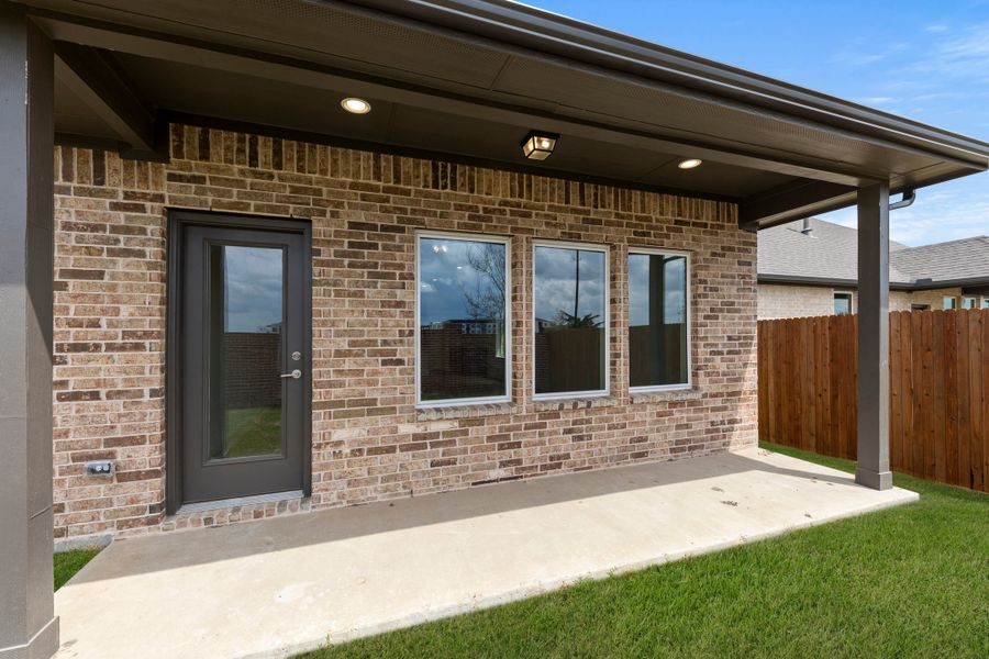 Representative exterior details of a home built from the Patriot by Rockwell Homes in Creekside, Royse City (Image 52). Representative exterior details of a home built from the Patriot by Rockwell Homes in Creekside, Royse City (Image 52).