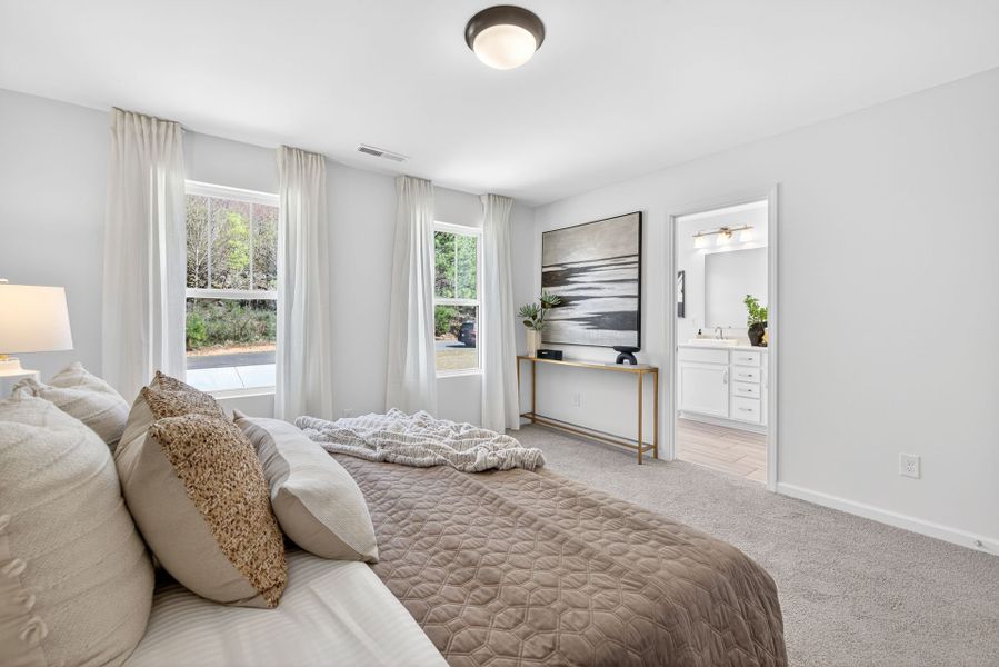 Furnished interior view inside a new home in Grandview, Albemarle (Image 12). Furnished interior view inside a new home in Grandview, Albemarle (Image 12).