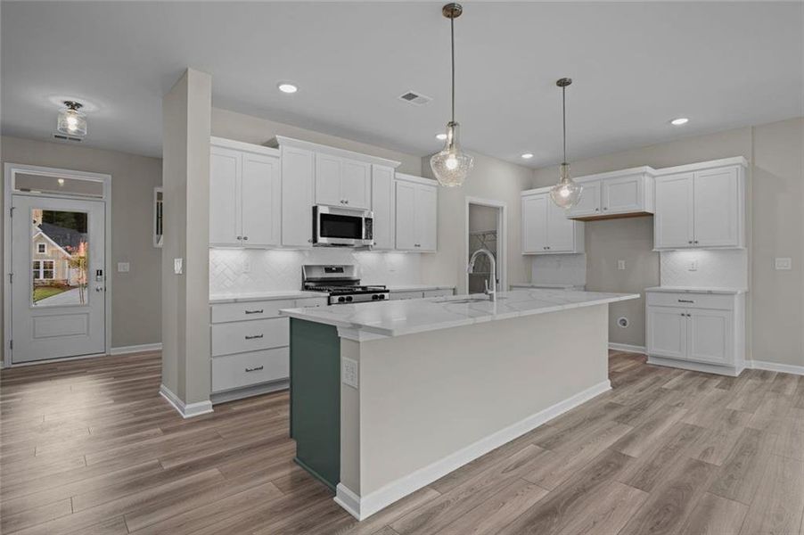 Furnished interior view inside a new home in Easton Park, Dallas (Image 9).