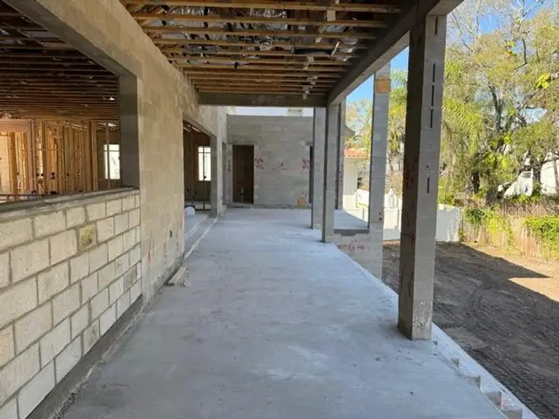 In-progress construction of a new home in , Tampa, FL (Image 7).