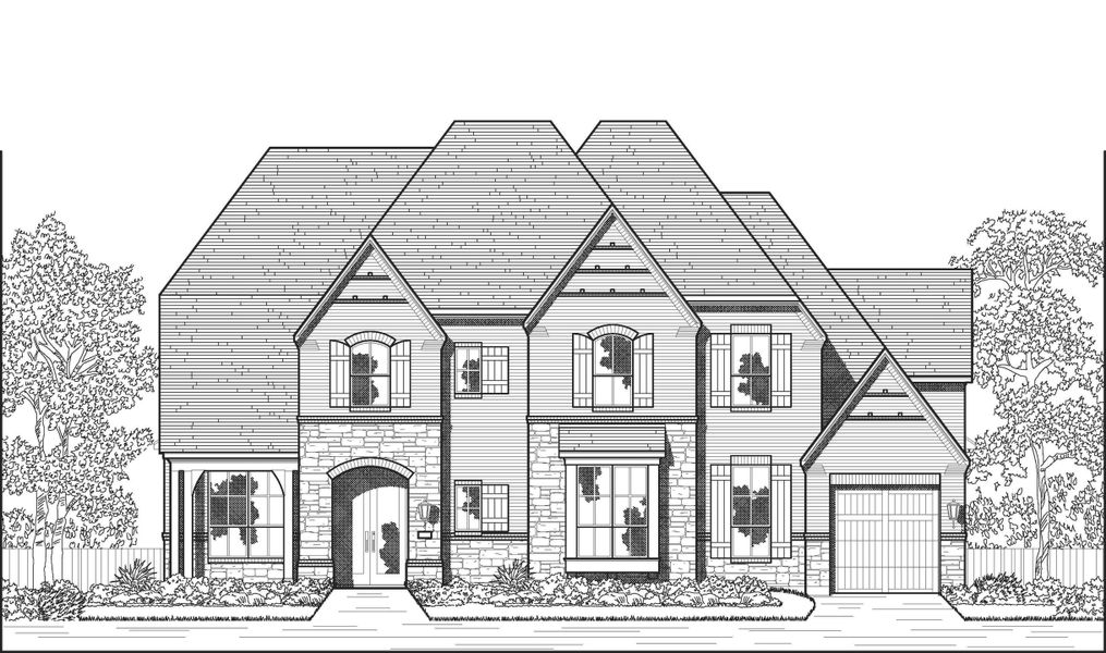 Representative rendering of the exterior for the Lucca Plan by Highland Homes (Image 30).