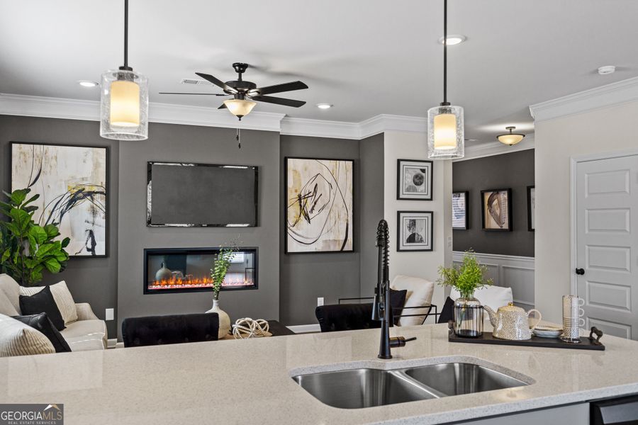 Furnished interior view inside a new home in Glendale Towns, Conyers (Image 12).