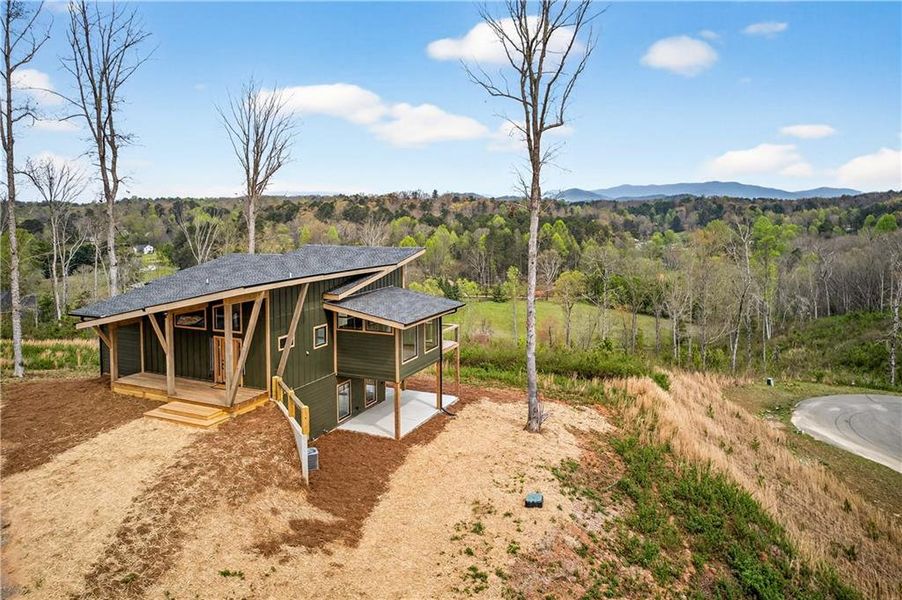 Exterior details and patio area of a home in , Ellijay (Image 20).