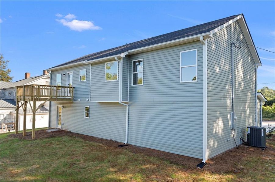 Exterior details and patio area of a home in , Cornelia (Image 18). Exterior details and patio area of a home in , Cornelia (Image 18).