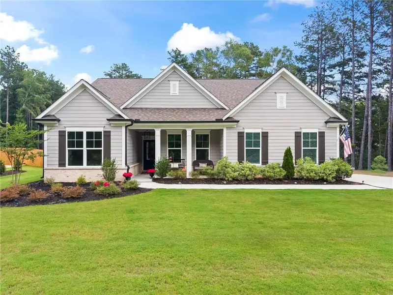 Front exterior of a new home in , Monroe, GA, highlighting curb appeal (Image 2). Front exterior of a new home in , Monroe, GA, highlighting curb appeal (Image 2).