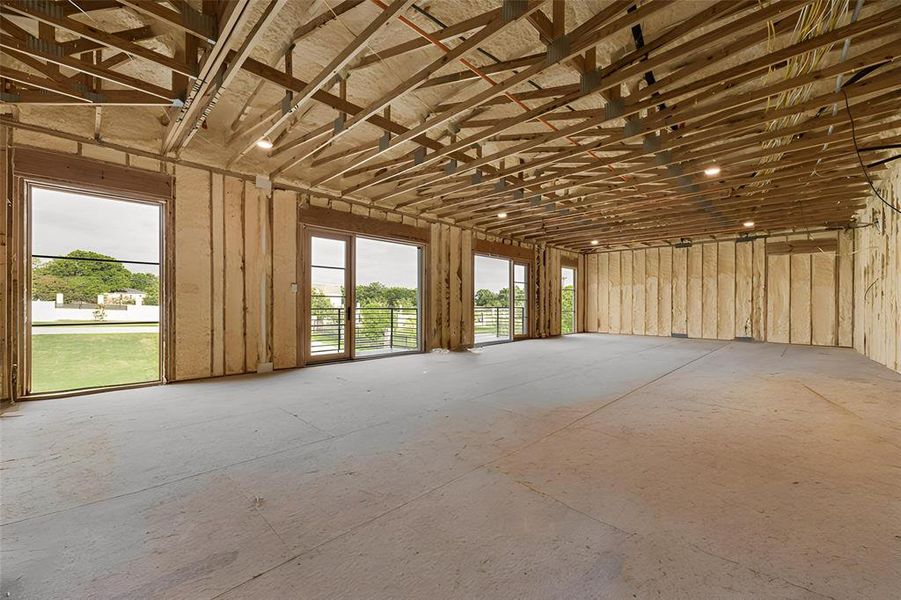 In-progress construction of a new home in , Southlake, TX (Image 33).