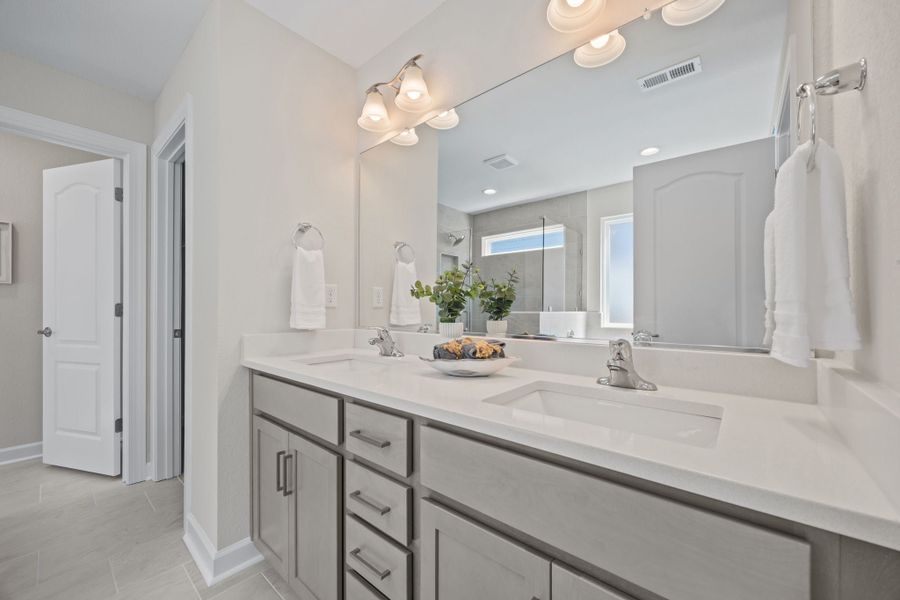 Furnished interior view inside a new home in Neill's Pointe, Angier (Image 17).