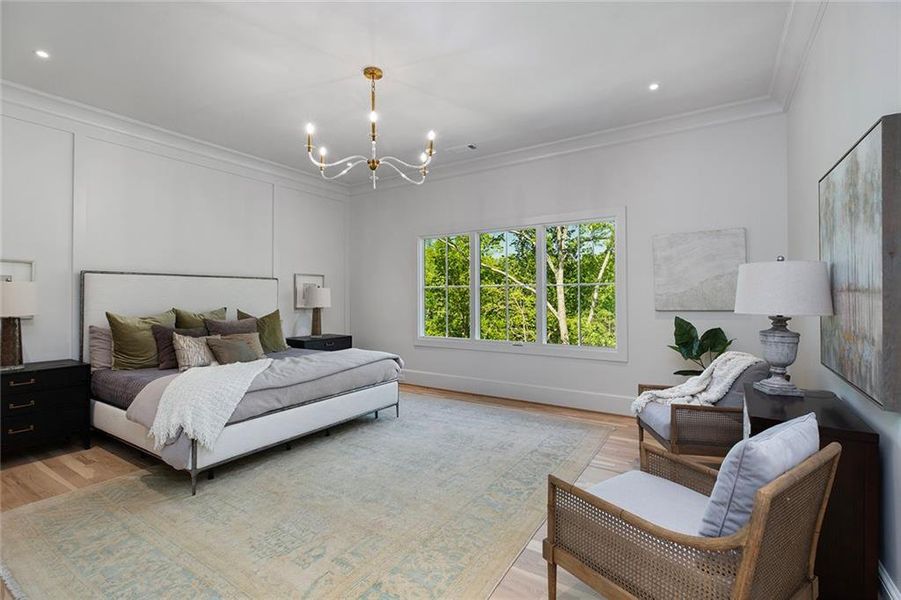 Furnished interior view inside a new home in , Atlanta (Image 51).