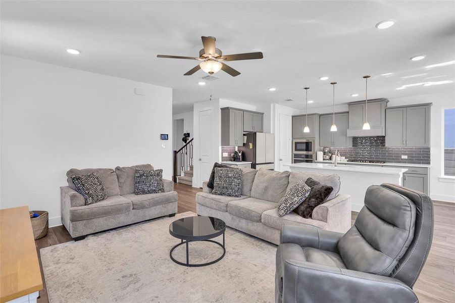 Furnished interior view inside a new home in Garden Collection at Union Park, Little Elm (Image 11).