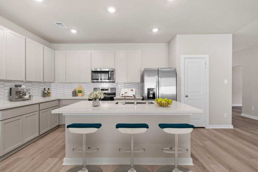 Furnished interior view inside a new home in , Conroe (Image 7).