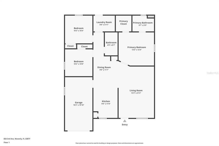 2D floor plan layout of this home in , Lake Wales, FL (Image 5).