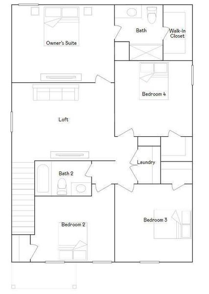 2D floor plan layout of this home in Emberly, Beasley, TX (Image 4). 2D floor plan layout of this home in Emberly, Beasley, TX (Image 4).
