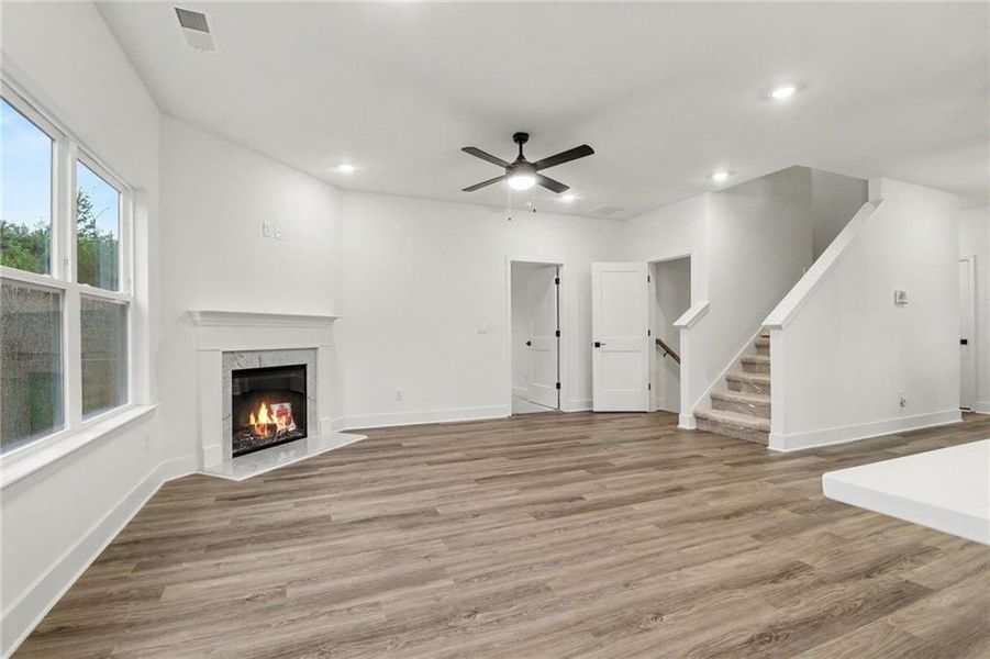 Spacious, unfurnished interior of a new home in Thunder Ridge, Dawsonville (Image 38).