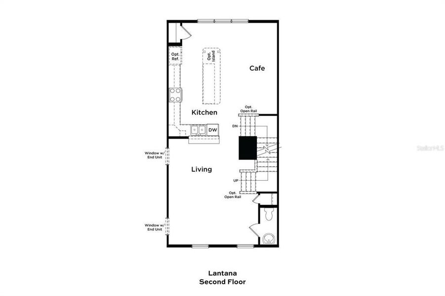 2D floor plan layout of this home in Parkview at Hamlin, Winter Garden, FL (Image 26).