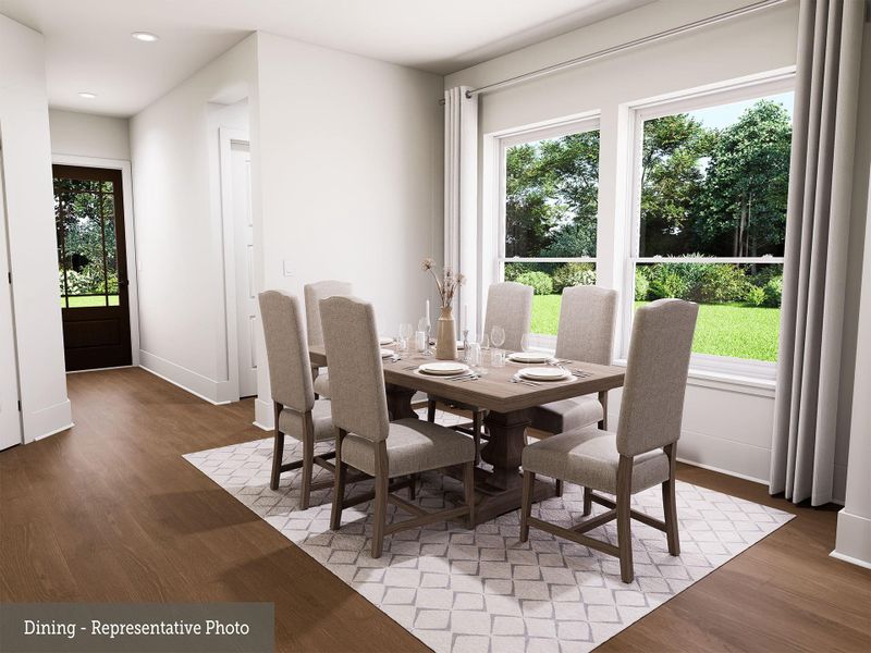 Furnished interior view inside a new home in Prairieland Village 40' Homesites, Cypress (Image 4).