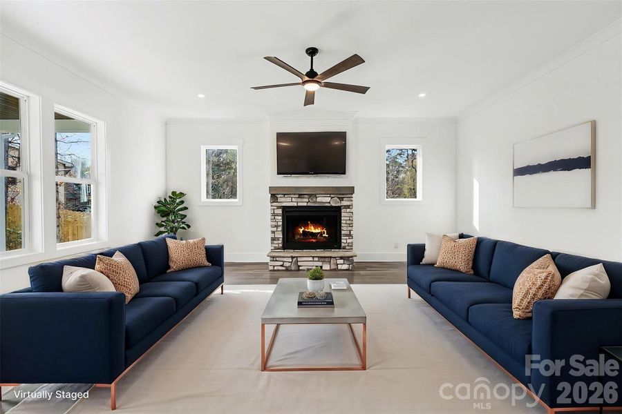 Furnished interior view inside a new home in , Troutman (Image 10).