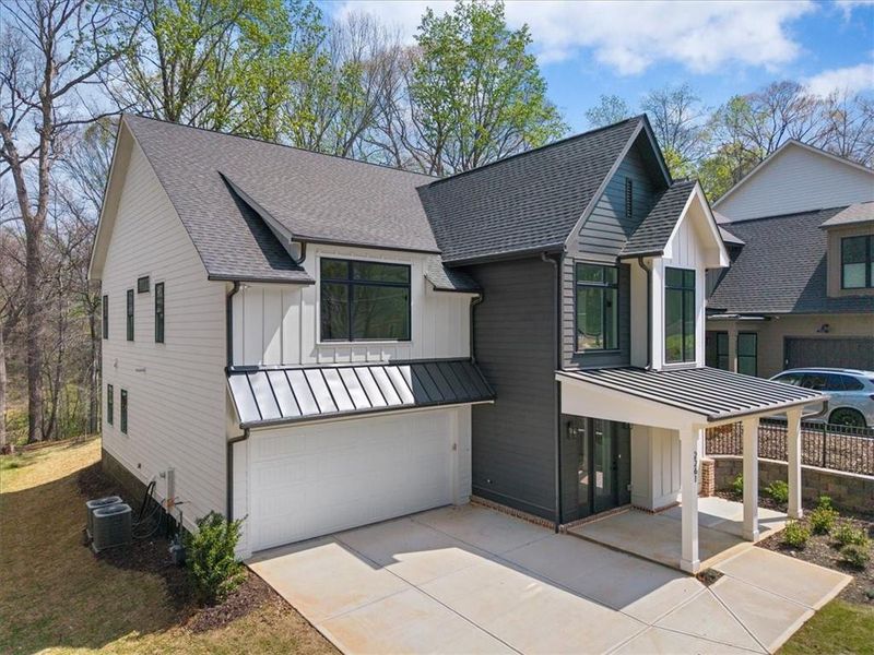 Front exterior of a new home in , Atlanta, GA, highlighting curb appeal (Image 28).
