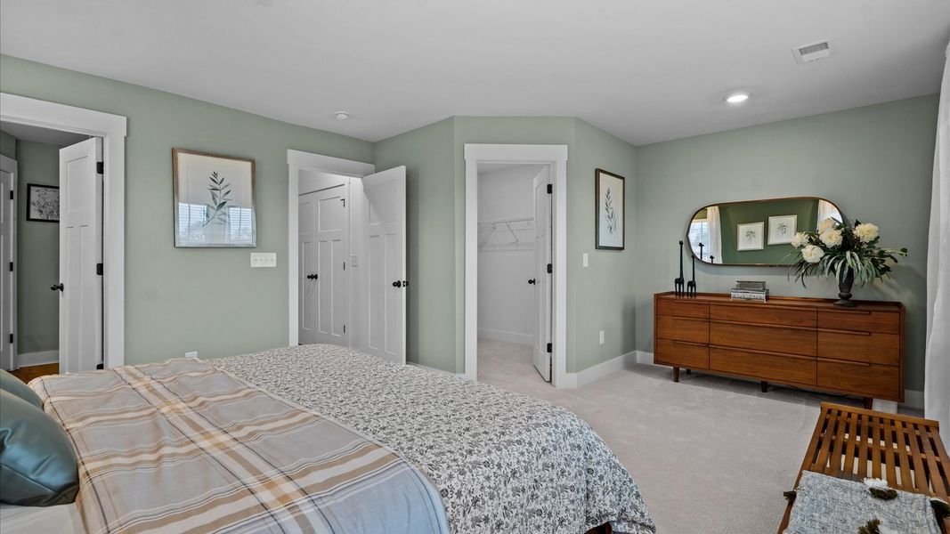 Representative furnished interior of a home built from the Corner Litchfield by DRB Homes in Gresham Station, Simpsonville (Image 22).