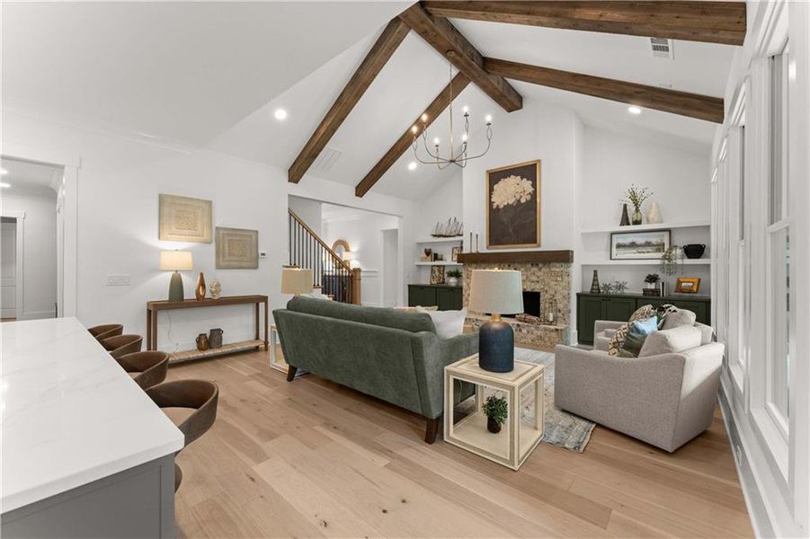 Furnished interior view inside a new home in Woodford, Acworth (Image 16).
