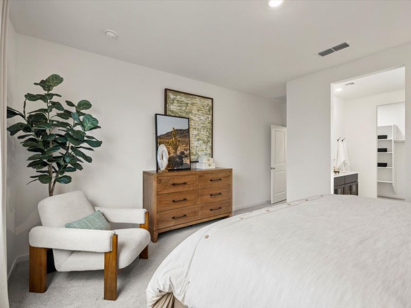 Furnished interior view inside a new home in Meritage Homes by Teravalis - Estate Series, Buckeye (Image 12).