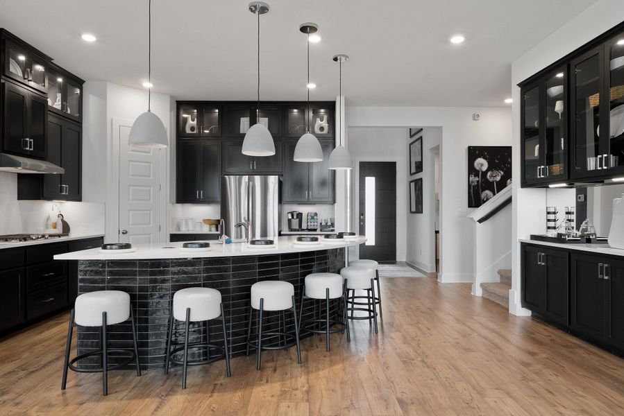 Furnished interior view inside a new home in Lariat, Liberty Hill (Image 13).