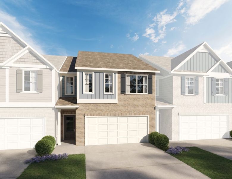 Representative exterior photo of a completed home built from the The Lenox II by Direct Residential Communities in Creekside Village Phase II, Lithonia, GA (Image 8). Representative exterior photo of a completed home built from the The Lenox II by Direct Residential Communities in Creekside Village Phase II, Lithonia, GA (Image 8).