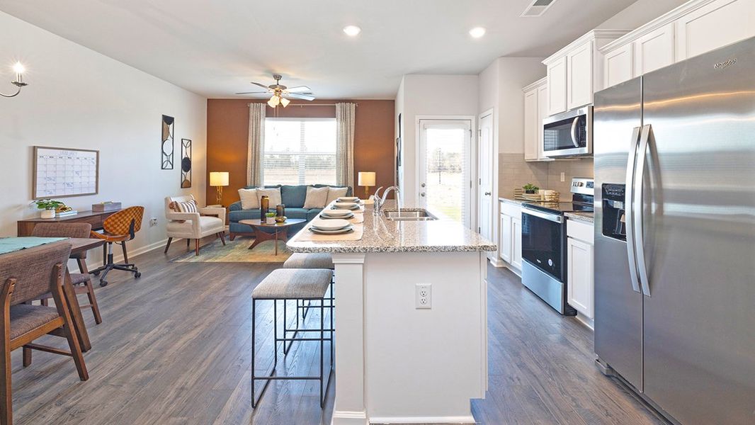 Representative furnished interior of a home built from the Maywood 3 by D.R. Horton in Laurel Park Townhomes, Hephzibah (Image 8).
