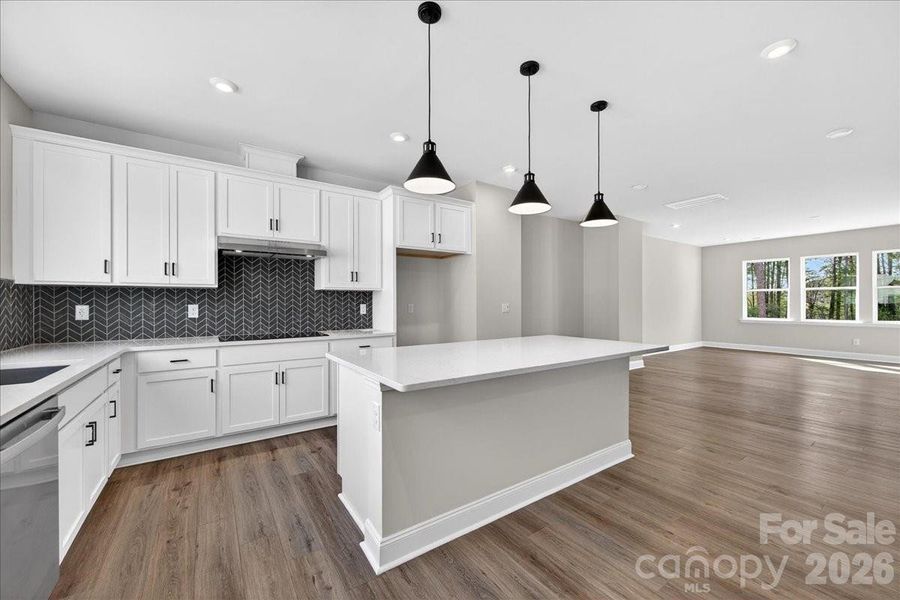 White cabinets and White quartz countertops