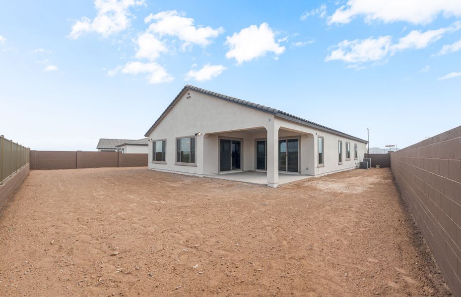 Exterior details and patio area of a home in Artisan at Asante, Surprise (Image 3).