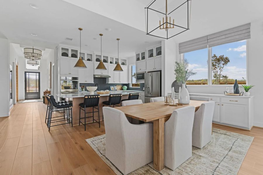Representative furnished interior of a home built from the Lauren by Chesmar Homes in Wood Leaf Reserve, Tomball (Image 8).