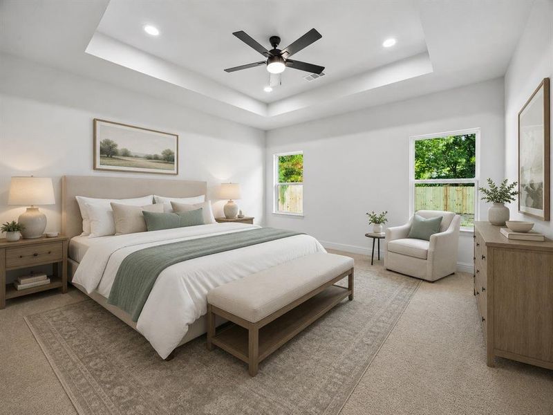 Furnished interior view inside a new home in , Greenville (Image 8).