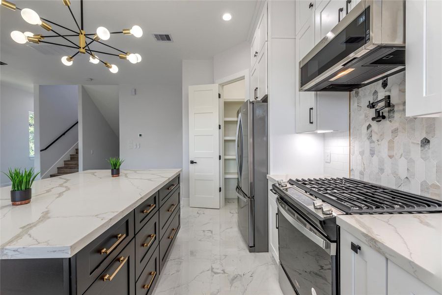 Furnished interior view inside a new home in , Galveston (Image 8). Furnished interior view inside a new home in , Galveston (Image 8).