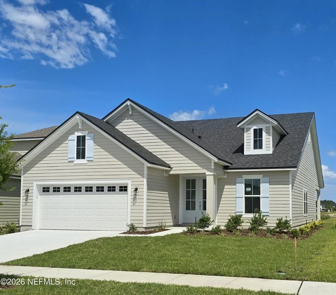 Front exterior of a new home in Hyland Trail, Green Cove Springs, FL, highlighting curb appeal (Image 17).