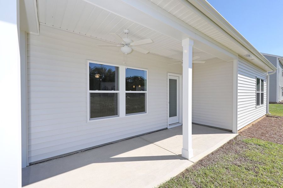 Exterior details and patio area of a home in Allston Park, Calabash (Image 3). Exterior details and patio area of a home in Allston Park, Calabash (Image 3).