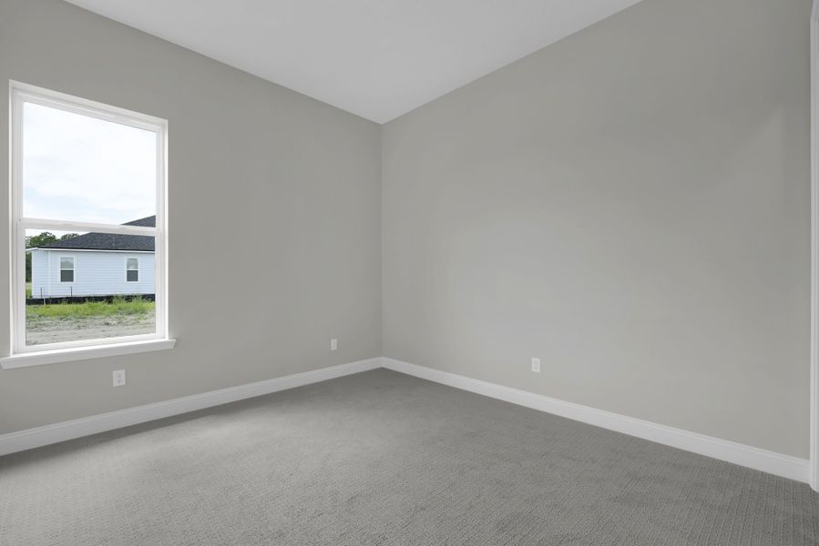 Representative unfurnished interior of a home built from the Tomoka by Riverside Homes in Hidden Creek at SilverLeaf Phase 1, St. Augustine (Image 47).