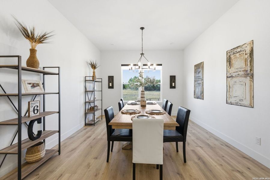 Furnished interior view inside a new home in , Bandera (Image 18).