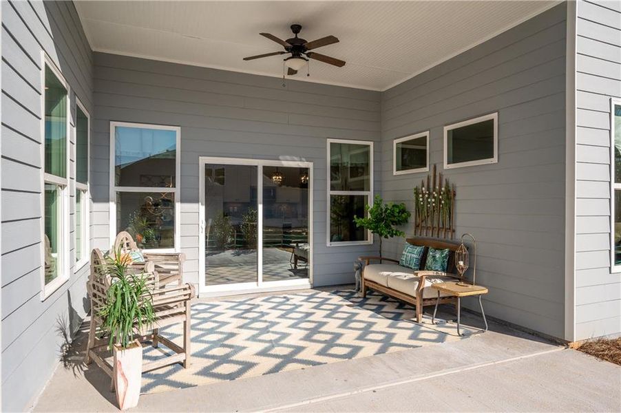 Exterior details and patio area of a home in , Canton (Image 24).