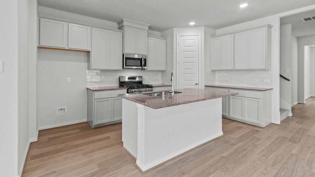 Representative furnished interior of a home built from the Capri II by Brightland Homes in Bridgeland Creekland Village, Cypress (Image 8).