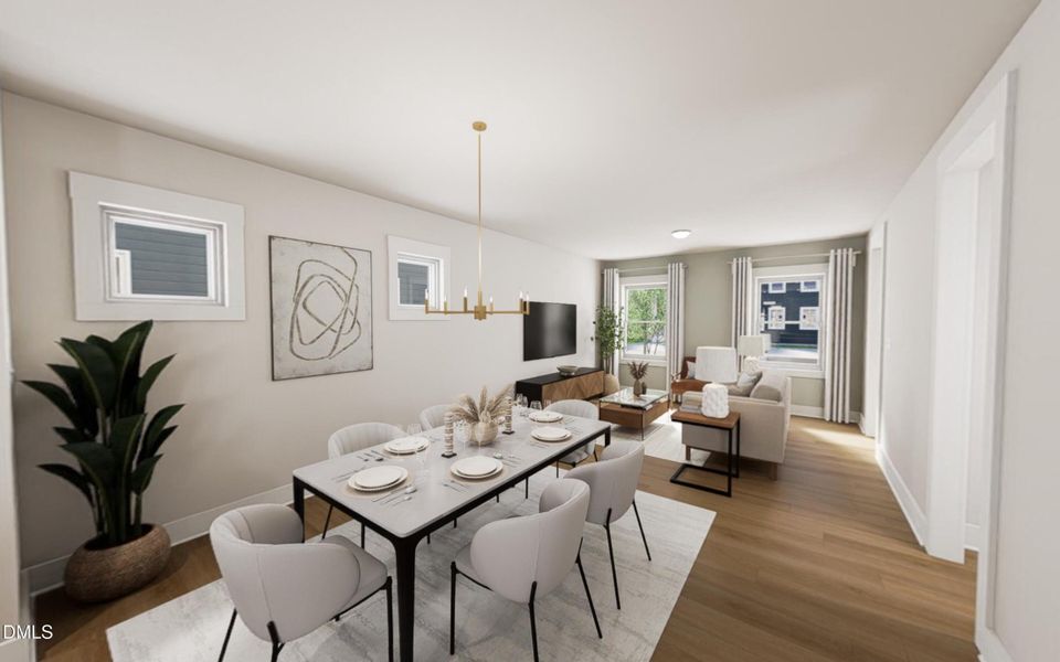 Open floor plan - Bougie Boho Interior