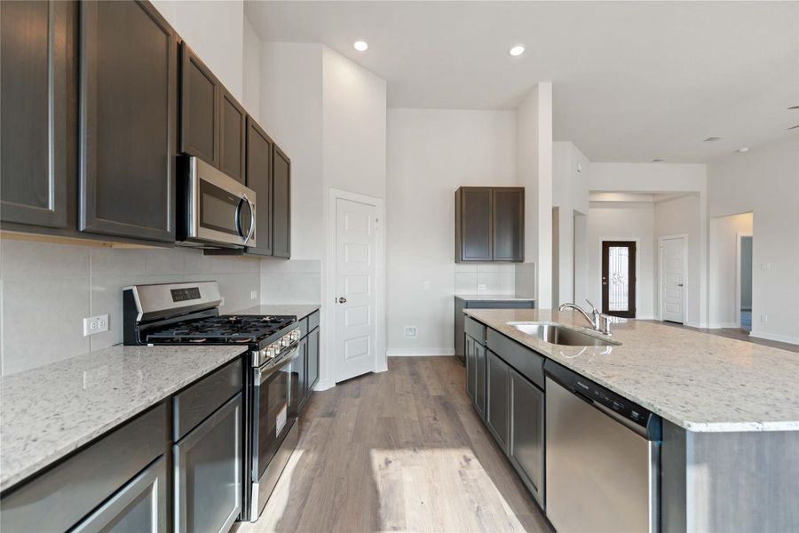 Furnished interior view inside a new home in Southfork Ranch, Sealy (Image 6).