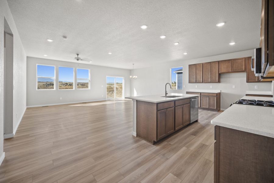 Furnished interior view inside a new home in The Glen-12, Colorado Springs (Image 16). Furnished interior view inside a new home in The Glen-12, Colorado Springs (Image 16).