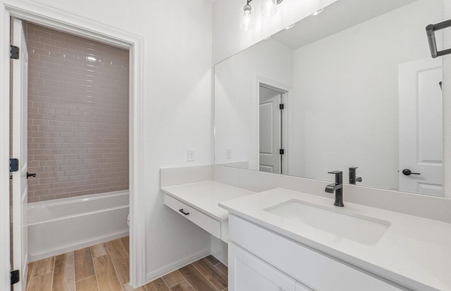 Furnished interior view inside a new home in Saddleback at Santa Rita Ranch, Liberty Hill (Image 16).
