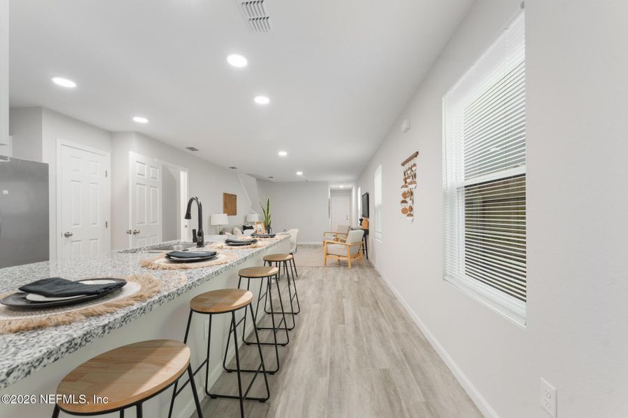 Furnished interior view inside a new home in , Jacksonville (Image 11). Furnished interior view inside a new home in , Jacksonville (Image 11).