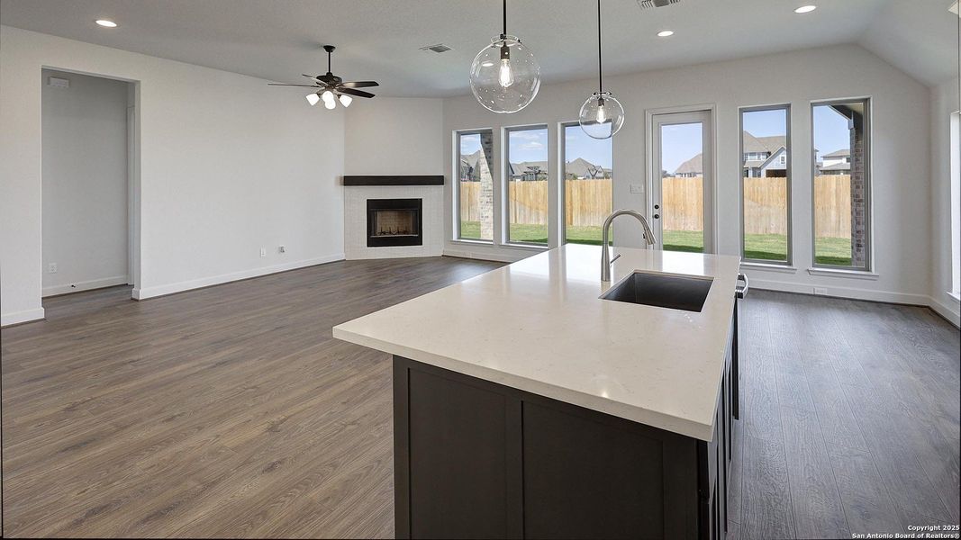 Furnished interior view inside a new home in Alsatian Oaks 60', Castroville (Image 11). Furnished interior view inside a new home in Alsatian Oaks 60', Castroville (Image 11).