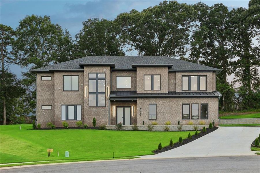 Front exterior of a new home in , Auburn, GA, highlighting curb appeal (Image 39). Front exterior of a new home in , Auburn, GA, highlighting curb appeal (Image 39).