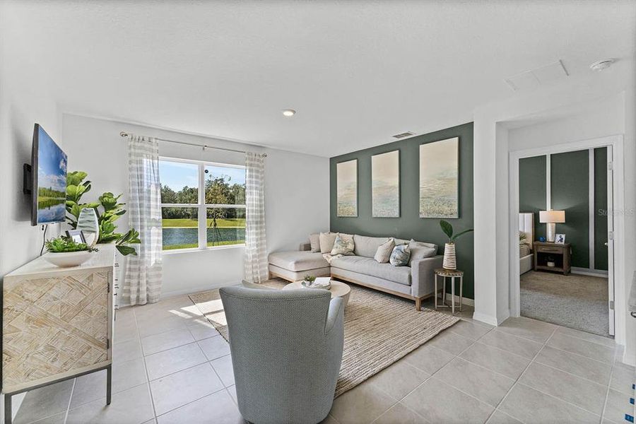 Furnished interior view inside a new home in , Winter Haven (Image 6). Furnished interior view inside a new home in , Winter Haven (Image 6).