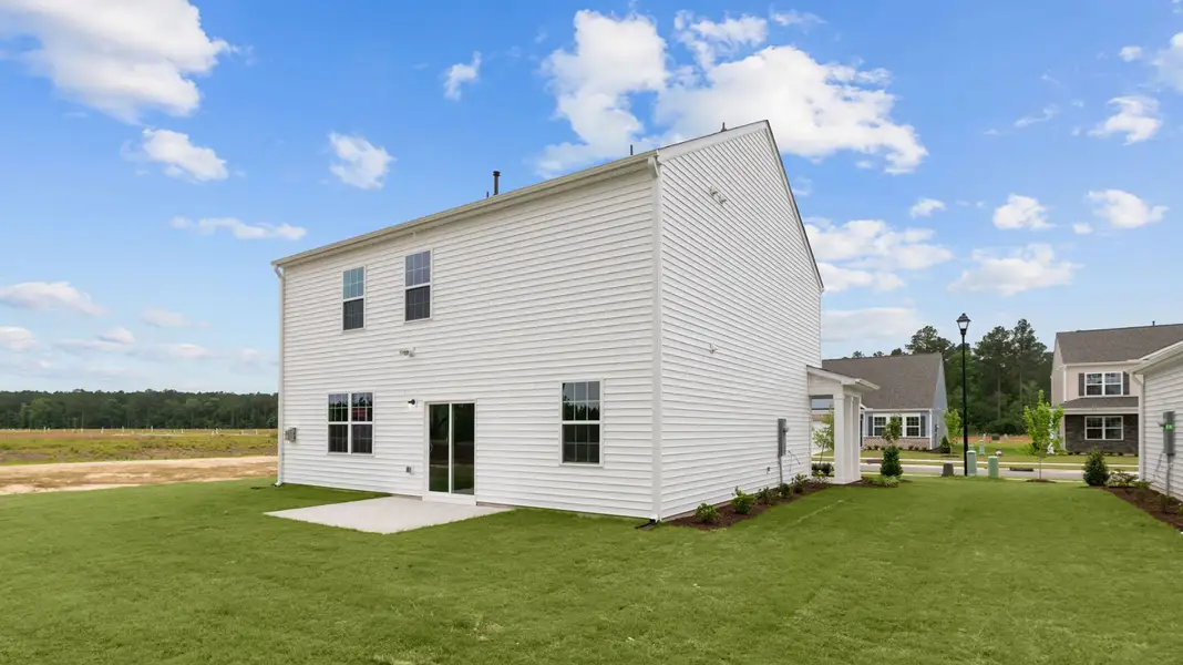 Exterior details and patio area of a home in Bedford Place, Wilson (Image 3).