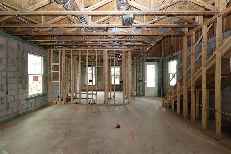 In-progress construction of a new home in Lake Star at Ovation, Winter Garden, FL (Image 27).