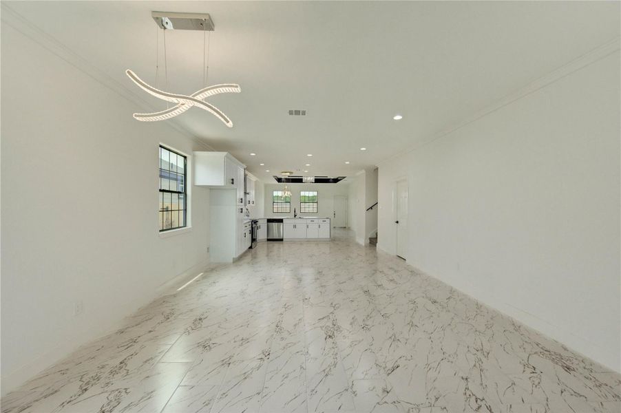 Spacious, unfurnished interior of a new home in , Cleveland (Image 34).